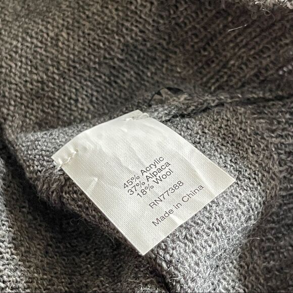 JCrew Women's L Alpaca & Wool Cardigan w/ Jewel Buttons - Picture 9 of 13